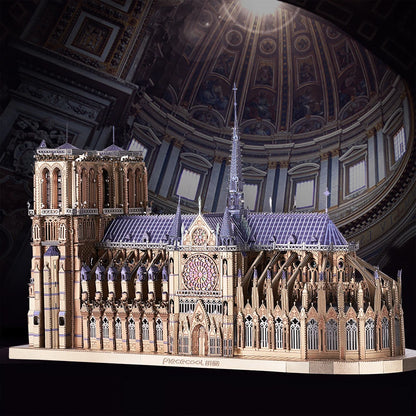 3D Metal Puzzles Notre Dame Cathedral Paris DIY Model Building Kits