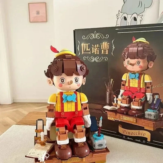 Pinocchio Building Blocks Classic Fairy Tale Long Nose Doll